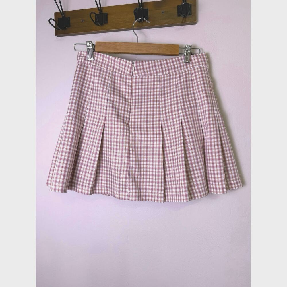 Anthropologie HYFVE Plaid Pleated Mini Skirt – Size M - Picture 4 of 4